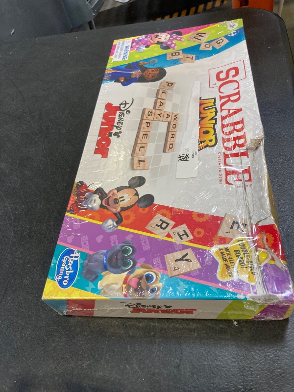 Photo 1 of Hasbro Gaming Scrabble Junior: Disney Junior Edition Board Game for Kids | Double -Sided Game Board | Matching Word Game | Back to School Gifts | Ages 5+ (Amazon Exclusive)