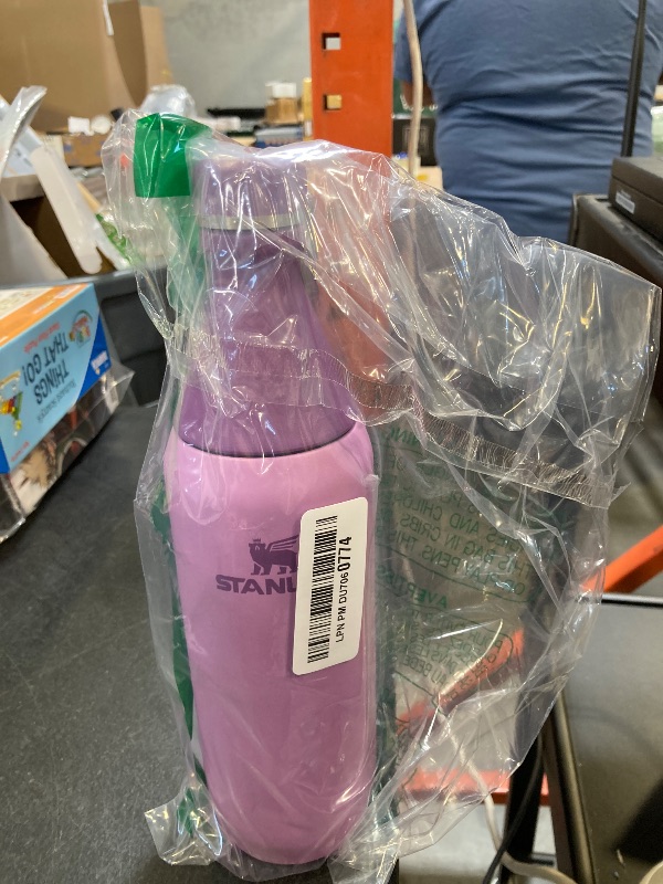 Photo 1 of Stanley All Day Slim Bottle 20 oz | Leakproof Twist on Lid | Slim Design for Travel and Gym | Insulated Stainless Steel Water Bottle | BPA-Free | Lilac