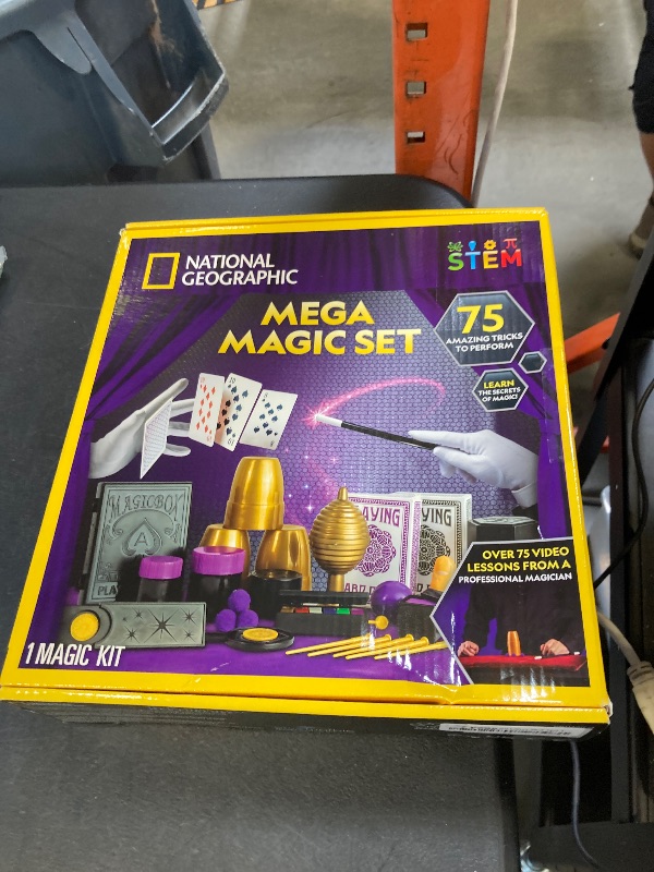Photo 1 of NATIONAL GEOGRAPHIC Mega Magic Set - More Than 75 Magic Tricks for Kids to Perform with Step-by-Step Video Instructions for Each Trick Provided by a Professional Magician (Amazon Exclusive)