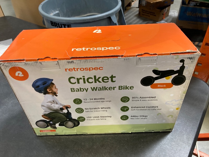 Photo 1 of Retrospec Cricket Baby Walker Balance Bike with 4 Wheels for Ages 12-24 months - Toddler Bicycle Toy for 1 Year Old’s - Ride On Toys for Boys and Girls - One Size