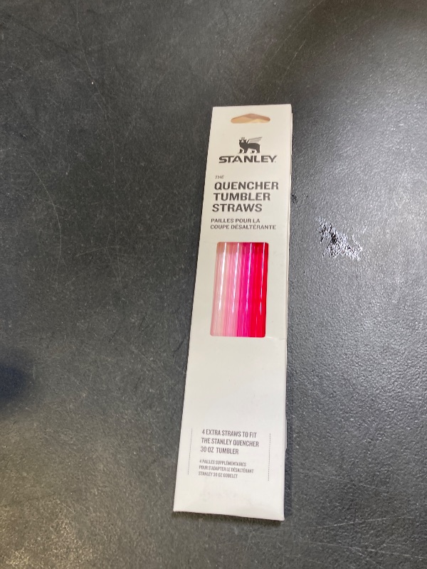 Photo 1 of Stanley Quencher Tumbler Straws for 30 oz | Reusable Replacement Straws for Tumbler with Handle | Stainless Steel Drinking Cup Accessory | BPA-Free | Pink Multi Pack