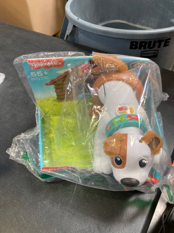 Photo 1 of Fisher-Price Baby Learning Toy 123 Crawl with Me Puppy Electronic Dog with Smart Stages Content & Lights for Ages 6+ Months (Amazon Exclusive)