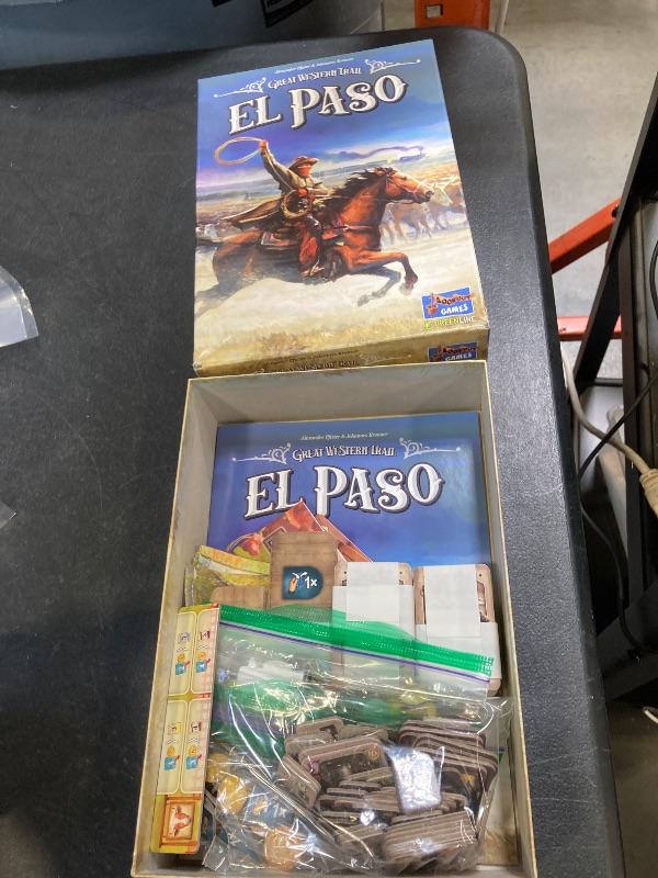 Photo 1 of Great Western Trail El Paso Board Game - Fast-Paced Cattle Trade Strategy Game, Compact, Travel-Friendly for Kids & Adults, Ages 12+, 1-4 Players, 60-90 Min Playtime Made by Lookout Games
