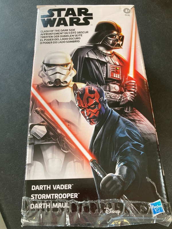 Photo 1 of STAR WARS Clash of The Dark Side, 12-Inch Action Figure Set, 3-Pack of Figures & 4 Accessories, Toys for Kids Ages 4 and Up (Amazon Exclusive)