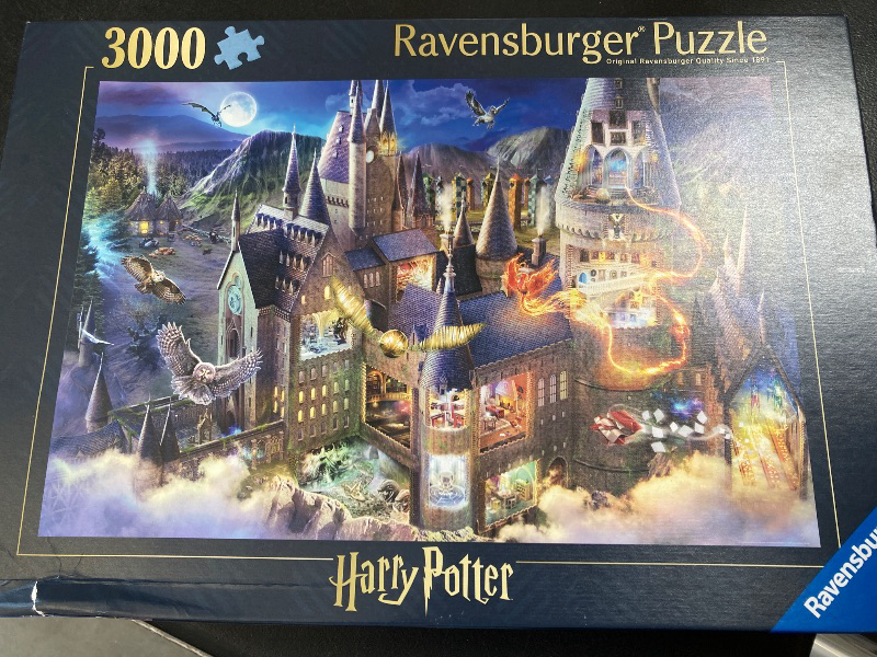 Photo 1 of Ravensburger Harry Potter: Hogwarts Castle Cutaway 3000 Piece Jigsaw Puzzle - 17561 - Handcrafted Tooling, Made in Germany, Every Piece Fits Together Perfectly