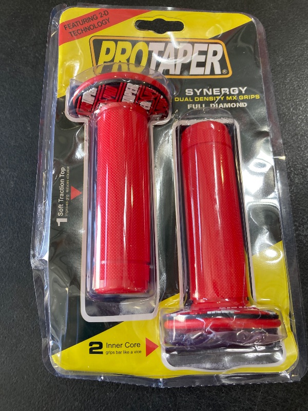 Photo 1 of 7/8" Motorcross Handle Grips Dirt Bike 22mm 24mm Truster Grips Motorcycle Ergonomic Bar End Non Slip Grip Gel Gep Scooter Cruiser Racing Mountain