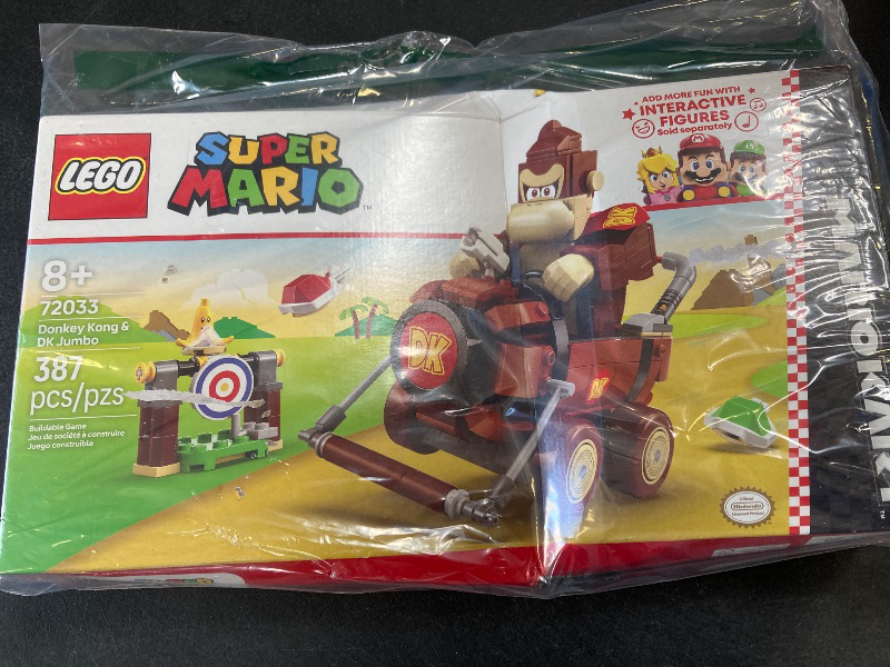 Photo 1 of LEGO Super Mario: Mario Kart Donkey Kong & DK Jumbo - Collectible Toy Building Set for Kids, Boys and Girls, Ages 8+ - Nintendo Donkey Kong and Mario Kart Toy for Fans - Gift Idea - 72033