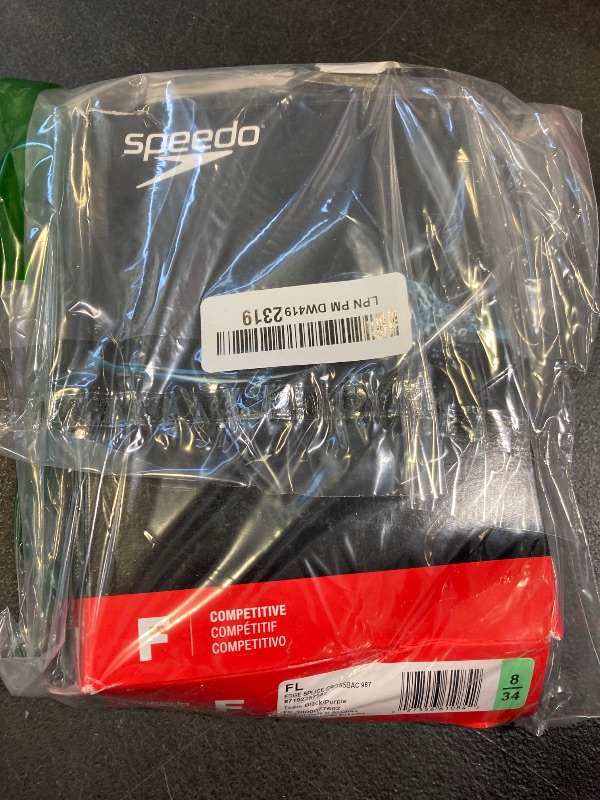 Photo 1 of Speedo Women's Swimsuit One Piece Endurance+ Cross Back Solid Adult Team Colors - size 8 / 34