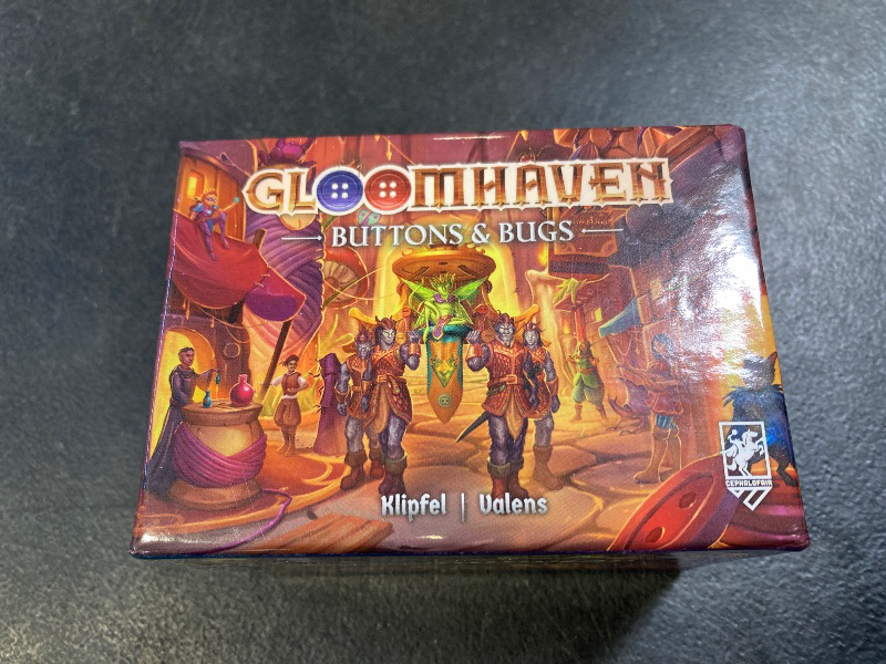 Photo 1 of Gloomhaven Cephalofair Games Buttons & Bugs - A Solo Play Game W/Playstyle Similar to in A Fraction of The Size, Ages 14+, 1 Player
