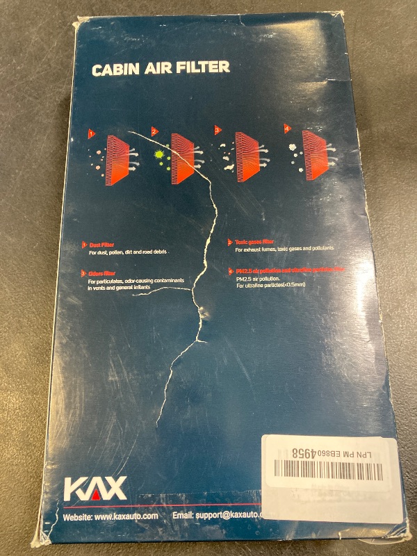 Photo 1 of KAX Cabin Air Filter, CF10103 Replacement for 528i 530i 535i 525xi 535i 528xi 530xi 645Ci 650i 550i 545i 525xi M5 M6 w/Activated Carbon Passenger Compartment Air Filter