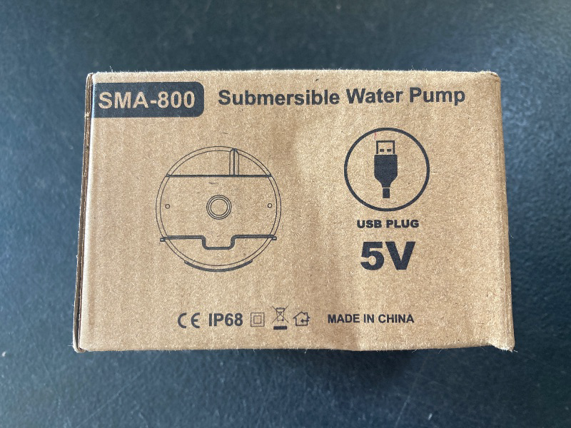Photo 1 of Ultra-Quiet Replacement Pump for Stainless Steel Cat Water Fountains - SMA-800 Motor - Safe and Easy to Clean with Low Voltage DC 5V and USB Cable (Side Suction Pump)