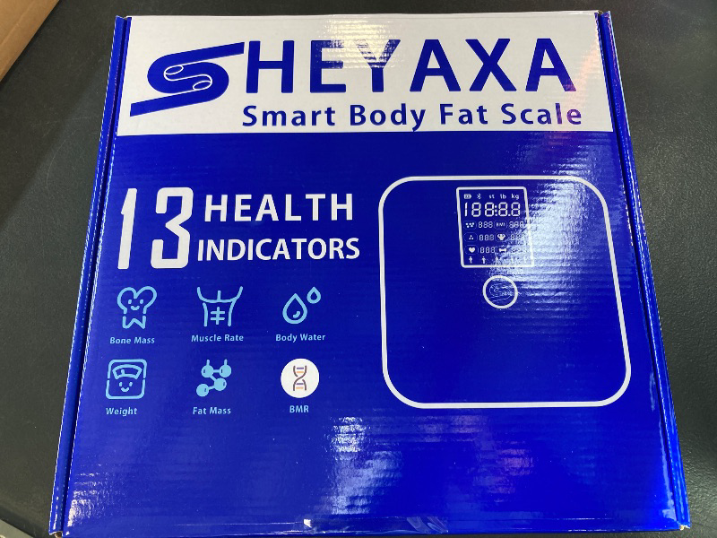 Photo 1 of Smart Scale for Body Weight, Digital Weight Scale with Large LCD Display, 17 Body Composition Analyzer Sync to APP, Bathroom Body Fat Scale for BMI, BMR, Heart Rate, 400lb (Pearl White)