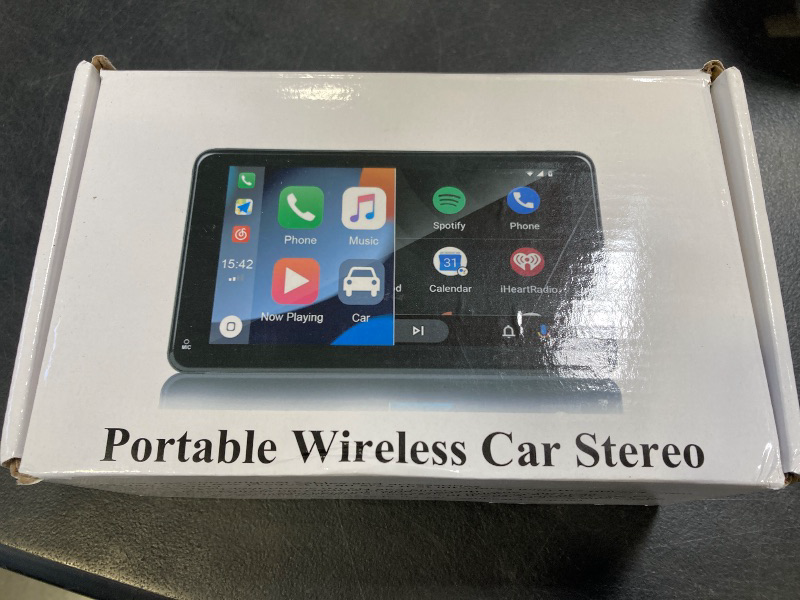 Photo 1 of WECAMTX 2025 Portable Wireless Car play / Android Auto Screen for Car,7 Inch HD Touch Screen Car Play with Bluetooth, FM, Mirror Link for All Cars