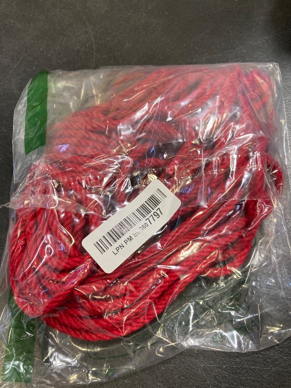 Photo 1 of Fendawn Strive 100% Natural Red Jute Twine Christmas Decoration Hemp String Ropes, 1/4 Inch x 66 Feet