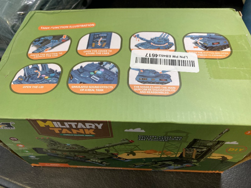 Photo 1 of Homaisson Military Tank Toy Set: Tank Battle Army Toys with 6 Army Vehicles Trucks Helicopter | Military Tank Toy with Realistic Light Sound and Launcher, 10 Army Men Playset Gift for Boys Girls Kids