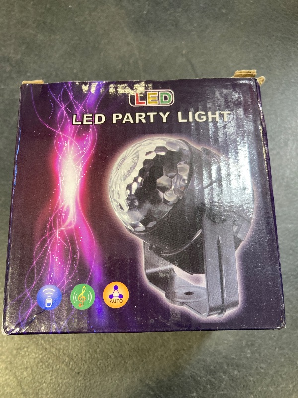Photo 1 of COIDEA Disco Ball Light, Sound Activated Party Strobe Light, DJ Rave Lights with Remote, LED Stage Lights for Karaoke Birthday Christmas Halloween Decorations Indoor