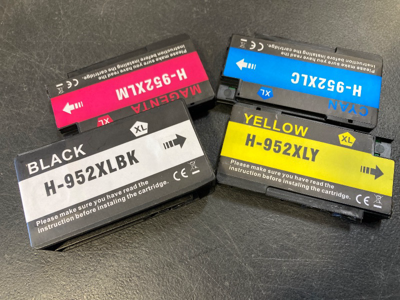 Photo 1 of GoToners 952XL Latest Upgrade Compatible Ink Cartridges Combo Pack Replacement for HP 952 XL Use for Officejet Pro 8710 8720 7740 8210 8740 8715 7720 8725 8730 (1 Black, 1 Cyan, 1 Magenta, 1 Yellow)