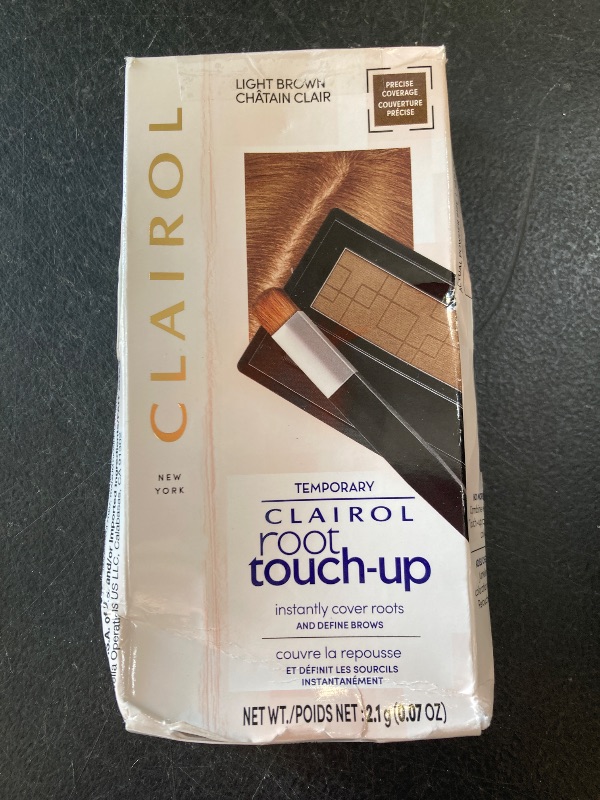 Photo 1 of Clairol Root Touch-Up Temporary Concealing Powder, Light Brown Hair Color, Pack of 1
