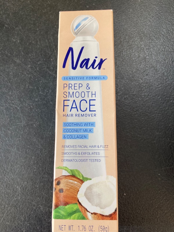 Photo 1 of NAIR Exfoliating Facial Hair Removal Cream for Women - Smooth Skin Solution with Collagen for Sensitive Skincare