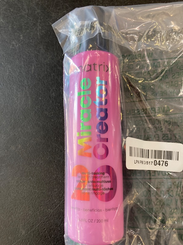 Photo 1 of Matrix Miracle Creator Leave-In Conditioner Spray | Heat Protectant, Anti-Frizz, Moisturizing & Detangling | For Damaged Hair | For All Hair Types | Sulfate Free | 6.8 Fl. Oz.