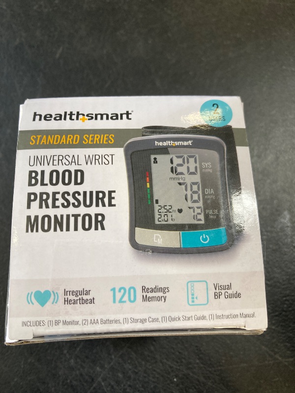 Photo 1 of HealthSmart Digital Standard Blood Pressure Monitor with Automatic Upper Cuff That Displays Pulse Rate and Irregular Heartbeat, Stores up to 120 Readings for 2 Users