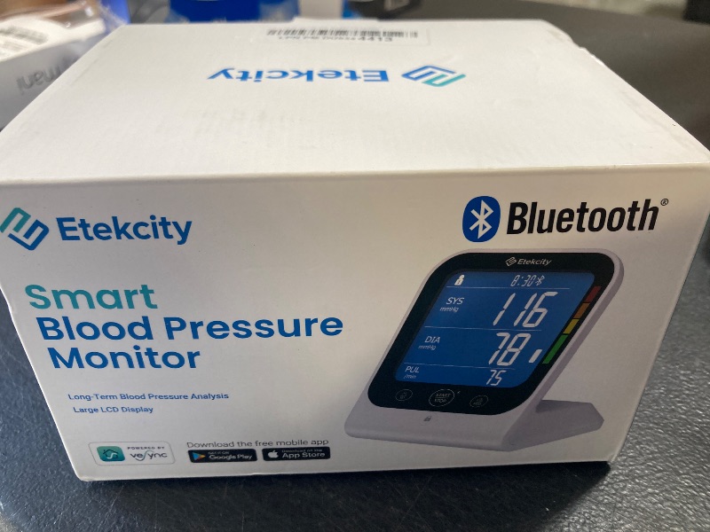 Photo 1 of Etekcity FSA HSA Store Eligible Blood Pressure Monitor for Home Use, Smart Upper Arm Automatic Bluetooth BP Machine with App, Cuff for Standard to Large Size, Rechargeable, Home Medical Diagnostic Kit