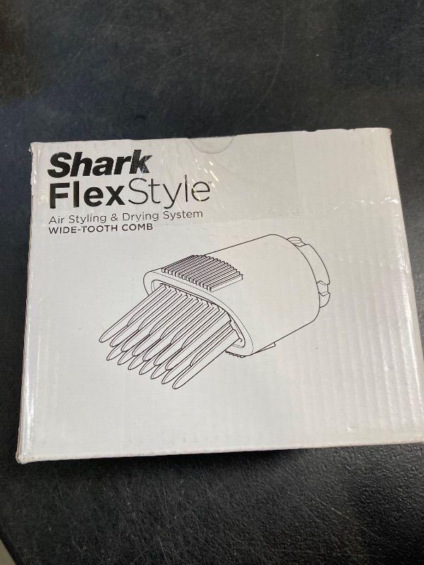 Photo 1 of Shark XSKHD4WTCB FlexStyle Wide Tooth Comb, Blow Dryer Comb Attachment for FlexStyle Air Styling & Drying System, Styling Tool, for Curly and Coily Hair, Black