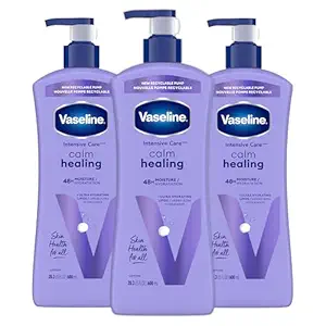 Photo 1 of Vaseline Intensive Care Calm Healing Body Lotion 3 count for Dry Skin Made with Ultra-Hydrating Lipids and Lavender Extract to Heal and Restore Dry Skin 20.3 oz