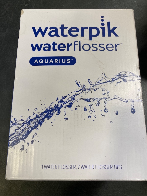 Photo 1 of Waterpik Aquarius Water Flosser For Teeth Cleaning, Gums, Braces, Dental Care, Electric Power With 10 Settings, 7 Tips For Multiple Users And Needs, ADA Accepted, White WP-660, Packaging May Vary