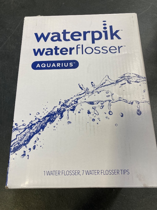 Photo 1 of Waterpik Aquarius Water Flosser For Teeth Cleaning, Gums, Braces, Dental Care, Electric Power With 10 Settings, 7 Tips For Multiple Users And Needs, ADA Accepted, Black WP-662, Packaging May Vary