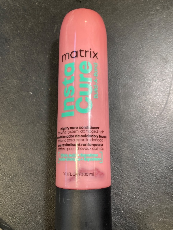Photo 1 of Matrix Instacure Build-A-Bond Mighty Care Conditioner | Bonding Care Conditioner | Repairs Very Damaged Hair | Strengthens & Softens | Citric Acid & Squalane | Vegan, Sulfate & Paraben Free | 300ml