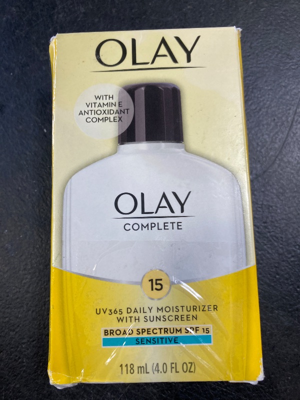 Photo 1 of Olay Face Moisturizer, Complete All Day Moisturizer With Sunscreen Broad Spectrum SPF 15 - Sensitive, 4 fl. Oz, 1 unit