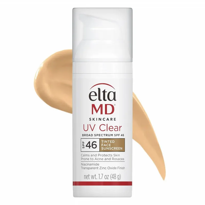Photo 1 of E-l-ta M-D Tinted Facial Moisturizer with SPF 46, Broad Spectrum Lotion with Niacinamide, 1.7 oz