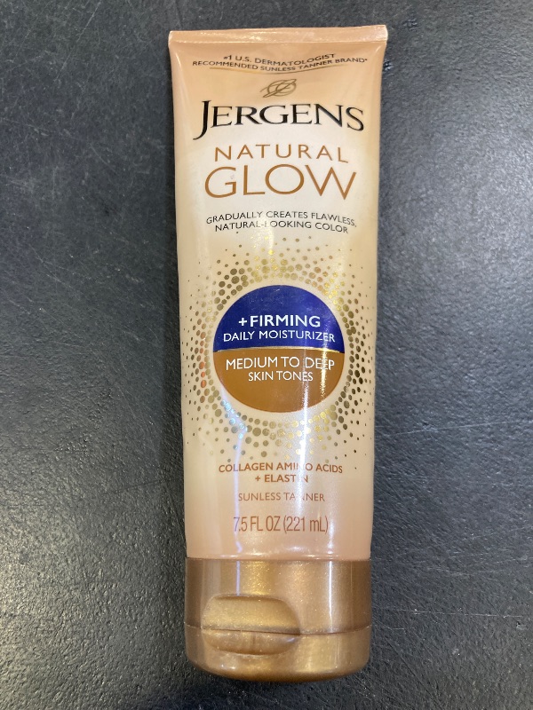 Photo 1 of Jergens Natural Glow + Firming Daily Moisturizer Medium to Tan Skin Tones 7.5oz
