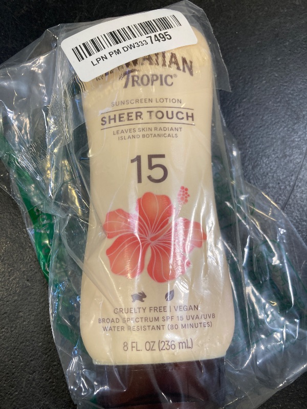Photo 1 of Hawaiian Tropic Sheer Touch Lotion Sunscreen SPF 15: 8 OZ