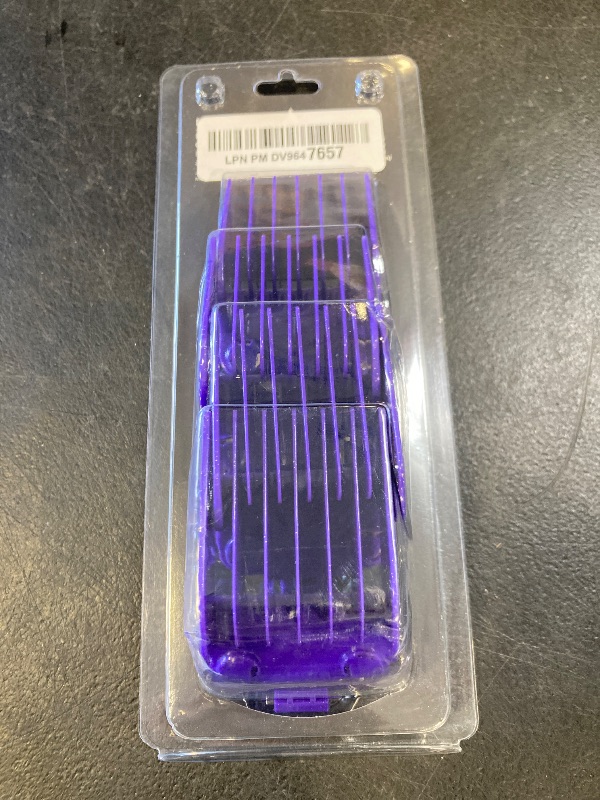 Photo 1 of Andis 01415 Master Dual Magnet Large Comb Set - Crafted with High-Grade Metal, Contains 4 Different Size Combs - Providing a Comfortable & Snag-Free Experience - Purple