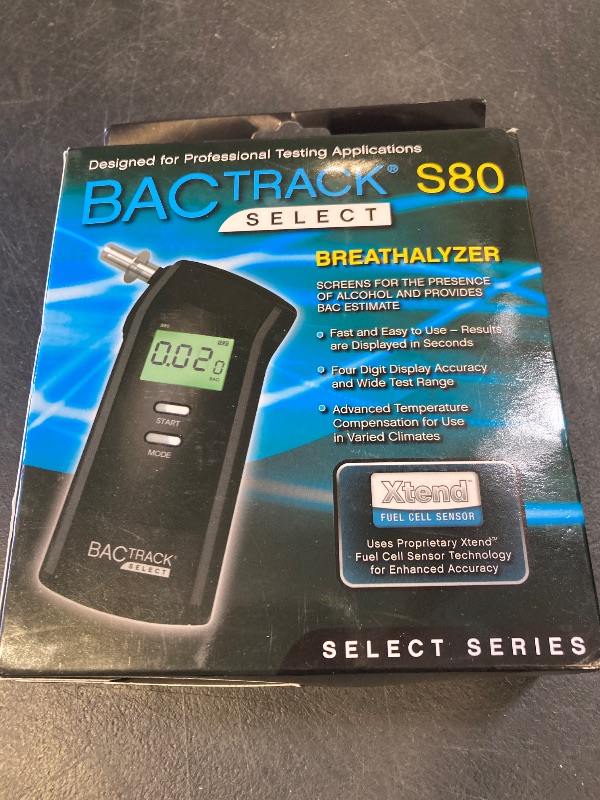 Photo 1 of BACtrack S80 Breathalyzer | Professional-Grade Accuracy | DOT & NHTSA Approved | FDA 510(k) Cleared | Portable Breath Alcohol Tester for Personal & Professional Use