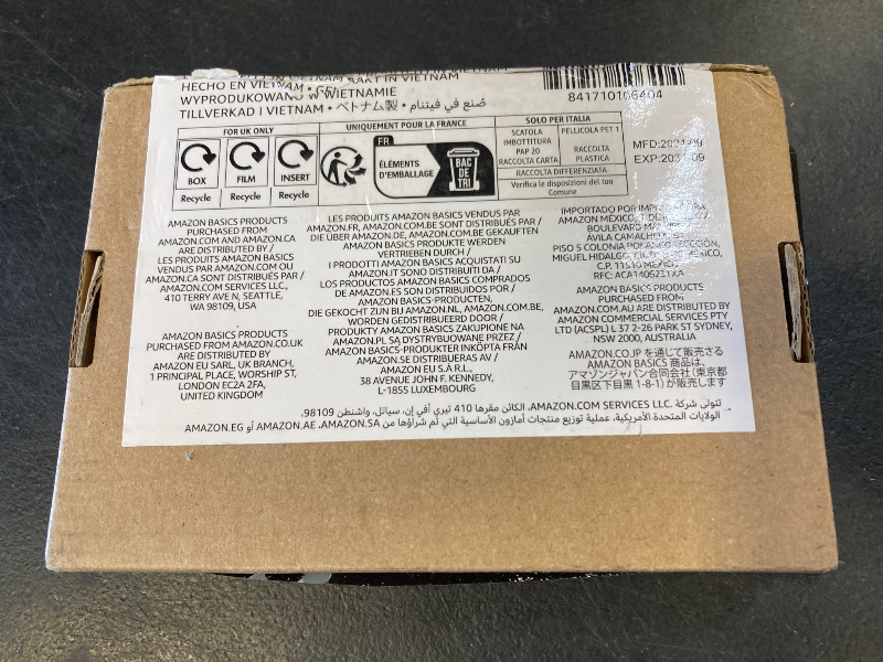 Photo 1 of Amazon Basics 20-Pack AA Alkaline High-Performance Batteries, 1.5 Volt, 10-Year Shelf Life