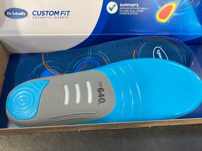 Photo 1 of Dr. Scholl's Custom FiT Comfort – Plantar Fasciitis Insoles, Orthotics Shoe Inserts with Arch Support for Men & Women, Suitable for 220+ lbs, Stay on Your Feet All-Day with Optimum Cushioning, CF640