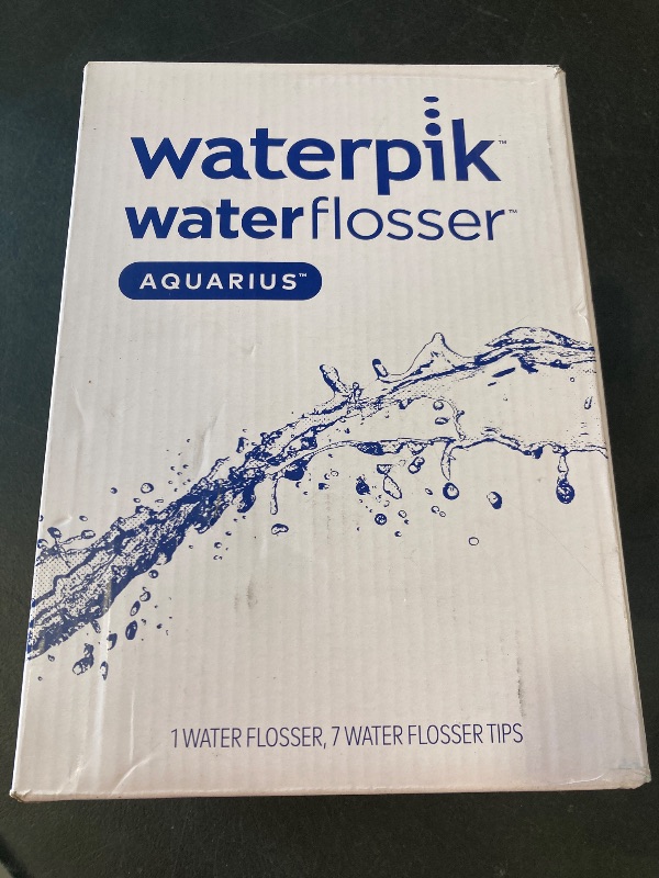 Photo 1 of Waterpik Aquarius Water Flosser For Teeth Cleaning, Gums, Braces, Dental Care, Electric Power With 10 Settings, 7 Tips For Multiple Users And Needs, ADA Accepted, Black WP-662, Packaging May Vary