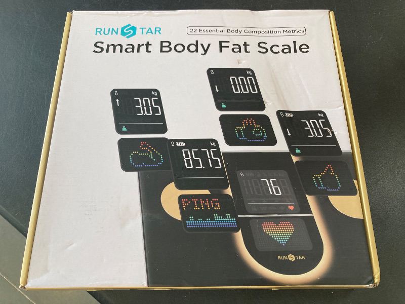Photo 1 of Runstar Scale for Body Weight, Smart Scale with 8-in-1 VA Display, High Precision Bathroom Digital Scale for Body Weight Heart Rate BMI Body Fat 22 Body Composition Sync APP, FSA HSA Eligible