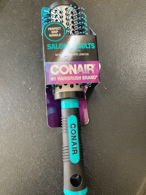 Photo 1 of Conair Salon Results Round Hair Brush - Hair Brush Blow Dryer - Large Round Brush for Blow Out - Nylon Bristles - curly hair brush - hair brushes for women - hair brushes for women