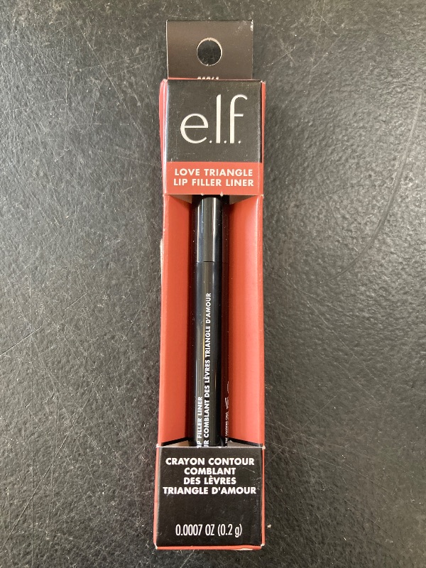 Photo 1 of e.l.f. Love Triangle Lip Filler Liner, 2-in-1 Lipliner Pencil For Sculpting & Filling, Long-Lasting Intense Color, Vegan & Cruelty-Free, Soft Pink