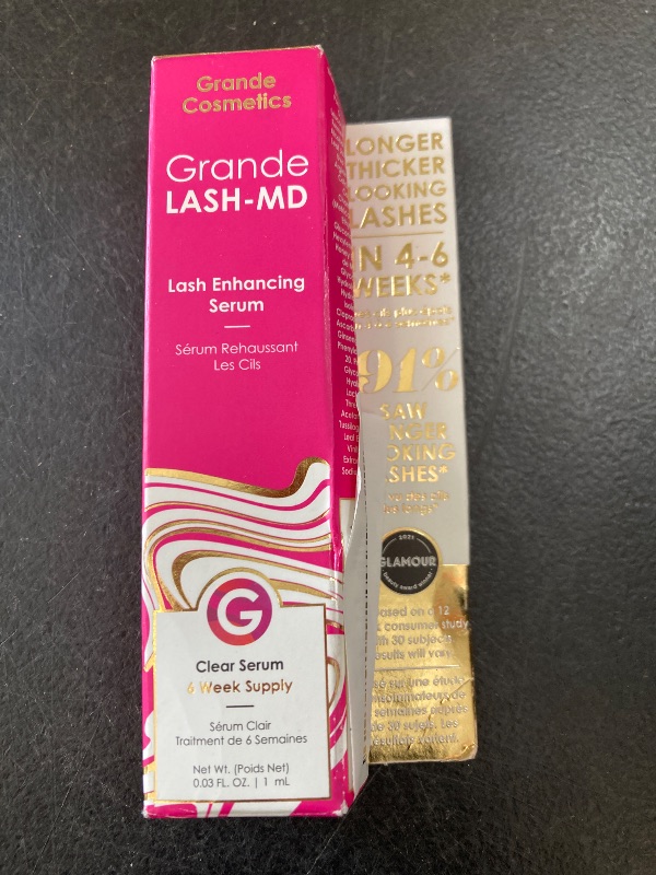 Photo 1 of Grande Cosmetics GrandeLASH-MD Lash Enhancing Serum, 1 ml - 6-week starter supply