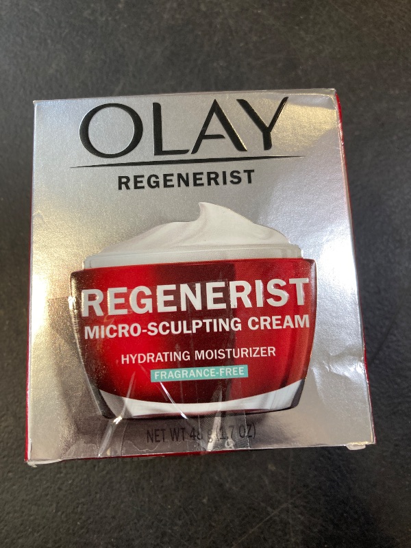 Photo 1 of Olay Face Moisturizer, Regenerist Micro-Sculpting Cream for Women, Fragrance-Free - Hydrating, Anti-Aging, Anti-Wrinkle, Firming Skin Care - Hyaluronic Acid, Niacinamide, Amino Peptides, 1.7 Oz