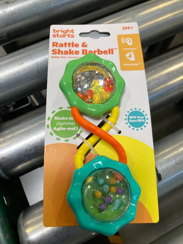 Photo 1 of Bright Starts Rattle and Shake Barbell Rattle