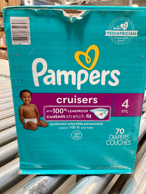 Photo 1 of Pampers Cruisers Diapers - Size 4, 70 Count, Disposable Active Baby Diapers with Custom Stretch