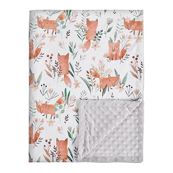 Photo 1 of Soarwg Kids Baby Blanket Unisex Newborn, Super Soft Comfy Fox Blanket, for Toddler Baby Nursery Bed Blankets Stroller Crib Shower Gifts, 30 x 40 Inch
