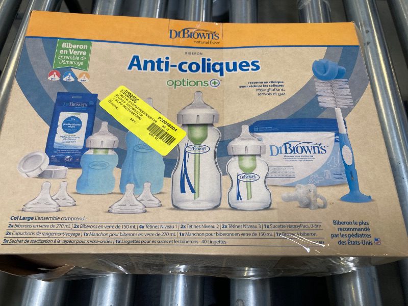 Photo 1 of Dr. Brown's Anti-Colic Wide Neck Glass Baby Bottle Gift Set - 14ct