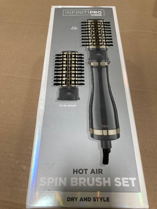 Photo 1 of INFINITIPRO BY CONAIR Hot Air Styling Brush Set with 2-Inch and 1.5-Inch Bristles